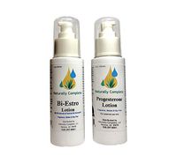 Naturally Complete Bi-Estro Set-1 Bi-Estro 4oz Bottle and 1 Progesterone 4oz Bottle | 2 Natural Menopause Products in One