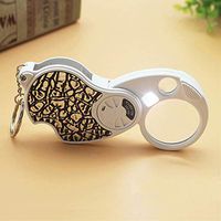 CJSDE LED Light 10x Double Lens Folded Loupe - Portable Auxiliary 20x HD Magnifier for Reading,Newspaper, Map, Research