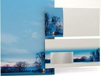 Chapel at afterglow fantastic christams stationery set with sheets and matching window envelopes