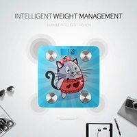 Cartoon Animation Cat Head Human Scale Weight Human Scale Weight Digital Bath Scale Tracks 8 Key Compositions Analyzer Sync with Fitness Apps 400 Lbs