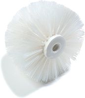 Carlisle 4004500 Sparta Medium Vat and Cylinder Brush, White Plastic Block, White Polyester Bristles, 6" Max. Dia. (Case of 6)
