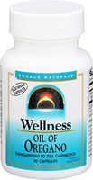 Source Naturals Wellness Oil of Oregano - Standardized to 70% Carvacrol - 30 Vegetarian Capsules