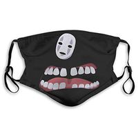 2pcs Ma-sk Anime Spirited Away No Face Man PM2.5 Non-Medical Dust with Replaceable Filter Elements