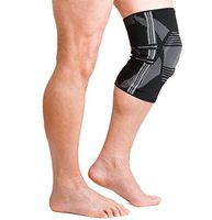 AidBrace Knee Brace Support Sleeve with Patella Support and Side Stabilizers for Meniscus Tear, ACL & LCL Injury Recovery (Single - Large)