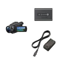 Sony FDR-AX700 4K HDR Camcorder with Battery Pack and Travel Charger