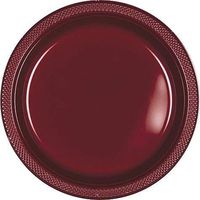 Round Plastic Plates | 20ct (10.25 inch, Berry)