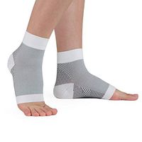+MD Plantar Fasciitis Socks for Men & Women- Compression Foot Sleeves with Arch Support for Heel Spurs, Joint Pain & Aching Feet Blacks