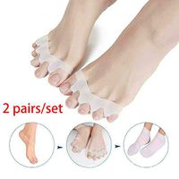 Yu2d 🌹🌹 2 Pairs Shoe Toe Spacer Orthopedic Bunion Corrector Toe Separator Straightener （Pink）