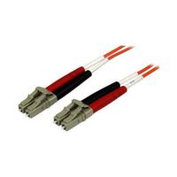 StarTech 50FIBPLCLC1 1-Meter OFNP Plenum Multimode 50/125 Duplex Fiber Patch LC/LC