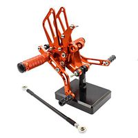 Frames & Fittings CNC Del Motociclo Pedane Regolabili Posteriori Set Spina Del Piede Per Benelli BN600 BN 600 2010 2011 2012 - (Color: Orange)