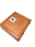 SIMU10-20 Wooden Cigar Box Travel Portable Humidor 100% Spanish Cedar Wood with Hydrometer and Real Sealing Dsign