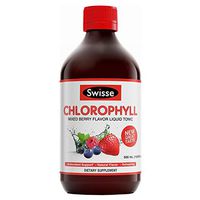 Swisse Ultiboost Chlorophyll Liquid Supplement, Mixed Berry | Natural Source of Antioxidant, Healthy Detox | 1 Bottle, 16.9 fl. oz.