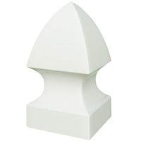 Outdoor Essentials Vinyl Gothic Fence Post Cap (White), 5 in. x 5 in.