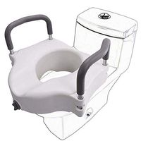 ZBYXZIGJ Raised Elevated Toilet Seat with Removable Arms