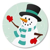 Snowy Holiday Christmas Envelope Seals -Set of 72