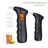 Alcohol Breathalyzer Tester Professional Digital Breath Alcohol Detector LCD Display Alcohol Tester Portable Breathalyzer Detector for Safety Driving (Alcohol Tester)