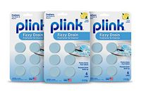 Plink Fizzy Deodorizer. The Drain Smell Eliminator and Sink Cleaner. Fresh Lemon Scent. 3 Pack, 18 Count, Tablets, 3-6 Packs