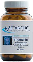 Metabolic Maintenance Silymarin - 300 Milligrams Standardized 80% Milk Thistle for Liver Support (60 Capsules)