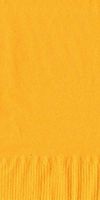 50 Plain Solid Colors Dinner Hand Towel Napkins Paper - Harvest Yellow/School Bus Yellow