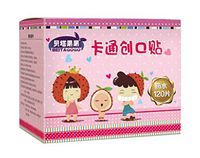 120-Count of Box Waterproof Breathable First Aid Adhesive Bandages Cartoon