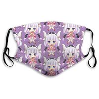 2pcs Ma-sk Anime Miss Kobayashi's Dragon Maid Chibi Kanna PM2.5 Non-Medical Dust with Replaceable Filter Elements