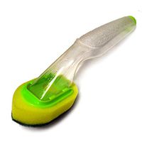 Sink Washing Sponge with Liquid Soap Dispenser Toilet Bathroom Cleaning Brush