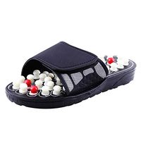 haoricu Acupressure Plantar Fasciitis Foot Massager,Reflexology Sandals for Men Women White