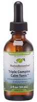 NativeRemedies Triple Complex Calm Tonic - Natural Homeopathic Formula to Relieve Symptoms of Occasional Anxiety, Stress, Worry and Nervous Tension - 59 mL