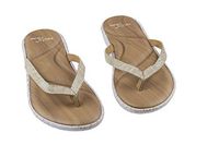 WellBeing Pro Orthotic Flip Flops with Arch Support 41/ EU White/Brown