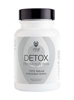 Detox - Natural Cleanse of Toxins. Contains Selenium, Zinc, Iron, Vitamin C, B 12, Folic Acid, L-Carnitine, Bentonite, Chlorella, Spirulina, Various Enzymes and Antioxidants. 60 Capsules, 30 Days