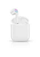 Gamerking Mini Wireless Earbuds Bluetooth 5.0 Noise Cancelling Headphones in-Ear Earphones 5H Playtime Running Sports Ear Buds with Microphone Portable Charging Case (White)