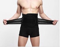 Men Abdomen Girdle Belly Waist Cincher Body Sculpting Shaper Slimming Belt (Large)