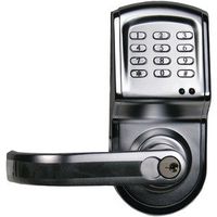 Linear 212LS-C26DCR-LT Electronic Access Control Cylindrical Lockset, Left Hand Opening (Stainless Finish)
