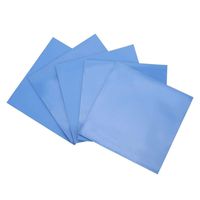Silicone Thermal Conductivity Sheet CPU GPU Heat Conduction Film Home Appliances 100x100x1mm 1.5W/m-k 5 Pcs