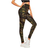 Meikosks Women's Camouflage Pants Tightening High Waist Leggings Sports Yoga Tights