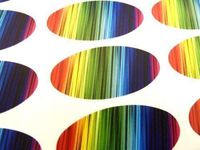 Minilabel Pack Of 48 Rainbow Colour Seals , 40X20mm Oval Seal Labels, Stickers For Gift Wrapping, Presents, Envelopes, Bags Or Cards