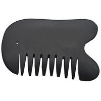 Echaprey Bian Stone Gua Sha Scraping Board Multifunction Massage Comb Tools for Graston SPA Acupuncture Therapy (D)