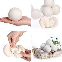Determina Washing Machine Saves Drying Time Natural Reusable Laundry Wool Dryer Balls Laundry Bags