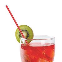 AmerCare 7 Inch Red Sip Straw/Stirrer, Individually Wrapped, Case of 10,000