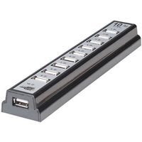 ICI161572 - MANHATTAN 161572 10-Port USB 2.0 Desktop Hub