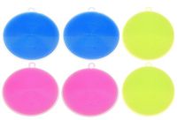 Outgeek Silicone Scrubber, 6 Pcs Dish Brush Food Grade Non Stick Dishwashing Brush Cleaning Brush