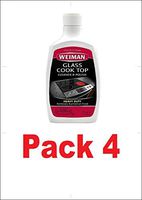 Weiman Glass Cooktop Heavy Duty Cleaner and Polish - 20 Ounce - Non-Abrasive No Scratch Induction Glass Ceramic Stove Top Cleaner and Polish (pack of 4, 20 Oz Single)