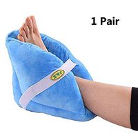 JIN Adult Size (1 Pair) Heel Pillow Cushion Protectors Pressure Relieving Pillow Protects from Pressure, Sores and Ulcers to Promote Healing Adjustable