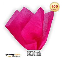 PMLAND Premium Quality Gift Wrap Tissue Paper - Hot Pink - 15 Inches X 20 Inches 100 Sheets