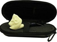 Miniature Meerschaum Pipe - RAM w/Zippered Case