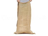 3 Pack - CleverDelights Premium Burlap Bag - 23" x 40" – Heavy Duty Stitching – Natural Jute Burlap Sack