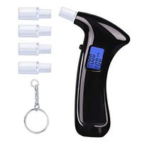 Breathalyzer, Lnkey Breath Alcohol Tester Portable and Digital Breath Alcohol Analyzer Detector with LCD Display Keychain and 5 Mouthpieces Best Gift for Safe Driving