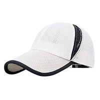 Meidexian888 Outdoor Breathable Mesh Cap,Unisex Breathable Quick Dry Mesh Baseball Cap Sun Hat (White)
