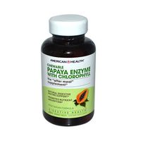 2 Packs of American Health Papaya Enzyme With Chlorophyll Chewable - 250 Tablets