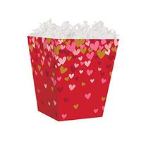 NW Confetti Hearts Sweet Treat Gift Boxes - 4 x 4 x 4 1/2in. - 48 Pack